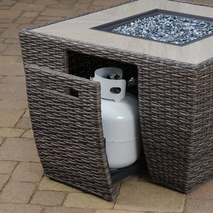 SunVilla Pelington 5 Piece Fire Deep Seating Set