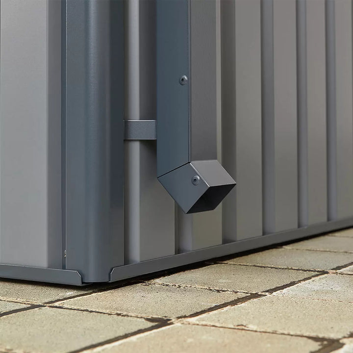 Stainless Steel Garden Shed 10ft x 8ft (3m x 2.4m) Large Two Door Steel Shed in 2 Colours