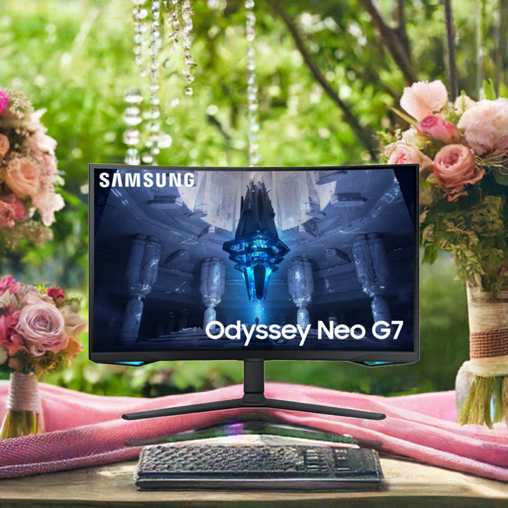 'Samsung Odyssey Neo G7 32" Curved Gaming Monitor 4K UHD, Quantum HDR 2000, 165Hz, 1ms, FreeSync Pro'