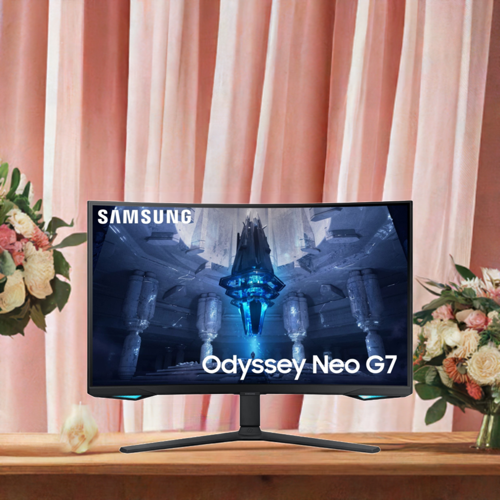 'Samsung Odyssey Neo G7 32" Curved Gaming Monitor 4K UHD, Quantum HDR 2000, 165Hz, 1ms, FreeSync Pro'