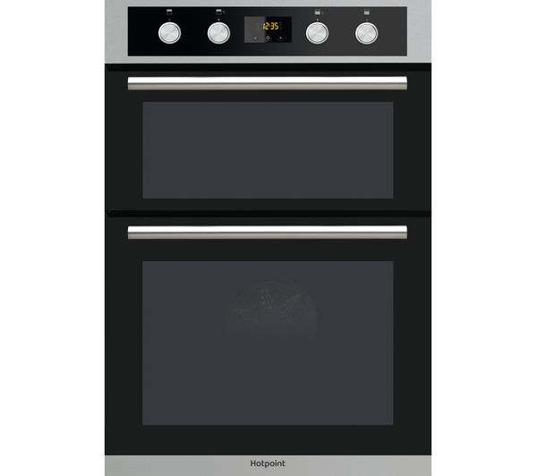 TieDex UK HOTPOINT Class 2 DD2 844 C IX Electric Double Oven - Stainless Steel & Black