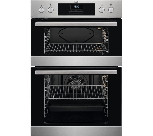 TieDex UK AEG DEB331010M Electric Double Oven - Stainless Steel