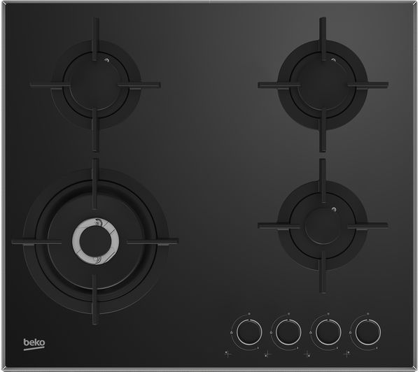TieDex UK BEKO Pro HCLW64222S 59 cm Gas Hob - Black