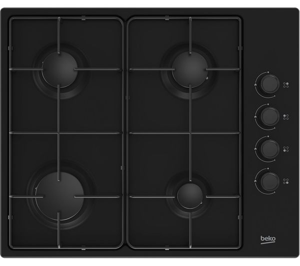 TieDex UK BEKO HIBG64120SB 61 cm Gas Hob - Black