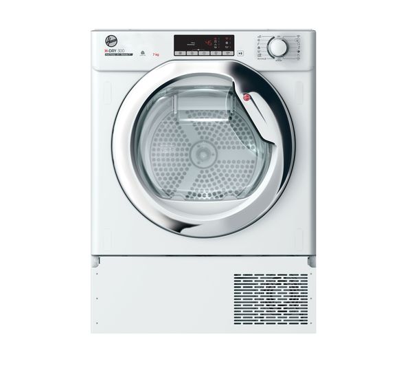 TieDex UK HOOVER BHTDH7A1TCE WiFi-enabled Integrated 7 kg Heat Pump Tumble Dryer