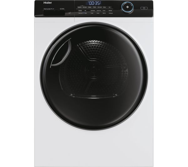 TieDex UK HAIER 959 Series HD90-A2959 WiFi-enabled 9 kg Heat Pump Tumble Dryer - White