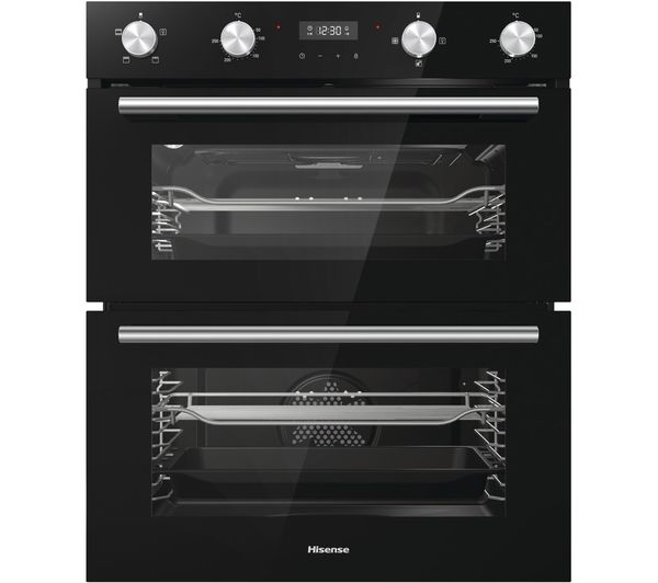 TieDex UK HISENSE BID75211BGUK Electric Built-under Double Oven - Black