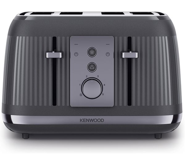 TieDex UK KENWOOD Dusk TFP30.000GR 4-Slice Toaster - Slate Grey