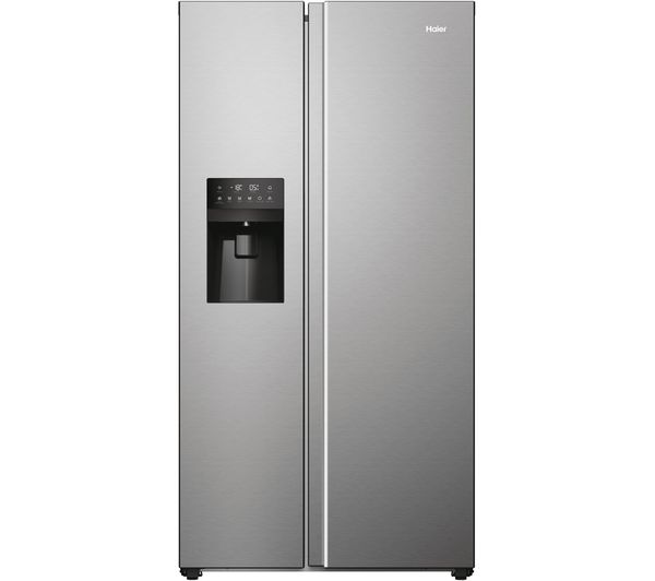 TieDex UK HAIER HSR5918DIMP American-Style Fridge Freezer - Platinum Inox