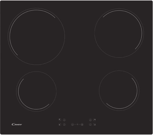 TieDex UK CANDY CH64CCB 60cm Electric Ceramic Hob - Black