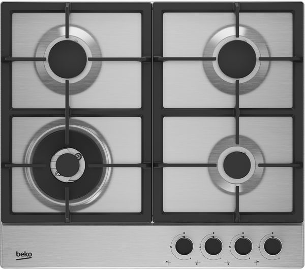 TieDex UK BEKO Pro HIAW64225SX 58 cm Gas Hob - Stainless Steel