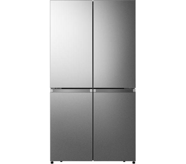 TieDex UK HISENSE PureFlat RQ758N4SASE Smart Fridge Freezer - Stainless Steel