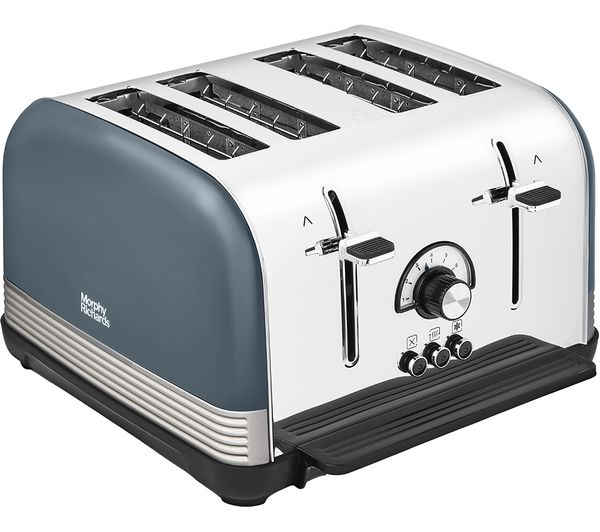 TieDex UK MORPHY RICHARDS Venture Retro 240335 4-Slice Toaster - Basalt