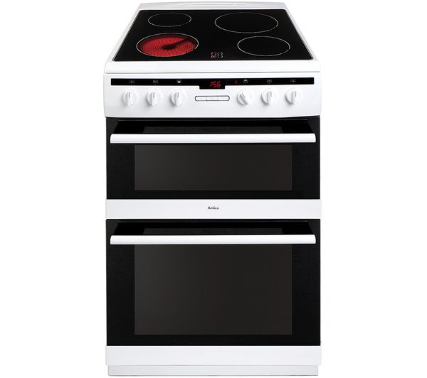 TieDex UK AMICA AFC6550WH 60 cm Electric Ceramic Cooker - White