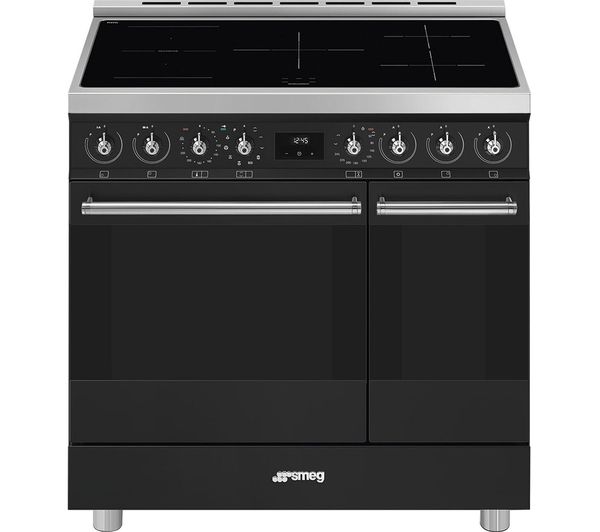 TieDex UK SMEG C92IPMB2 90 cm Electric Induction Range Cooker - Matte Black