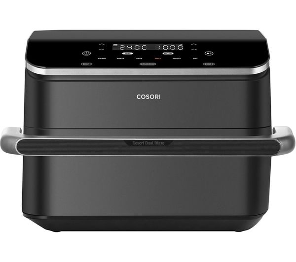 TieDex UK COSORI Dual Blaze Twinfry CAF-TF101S-AUK Air Fryer - Black & Silver
