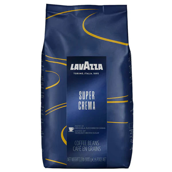 Lavazza Super Crema Coffee Beans – 102 x 1kg Bags  Whole Bean Espresso Roast | Premium Italian Coffee Bulk Pack