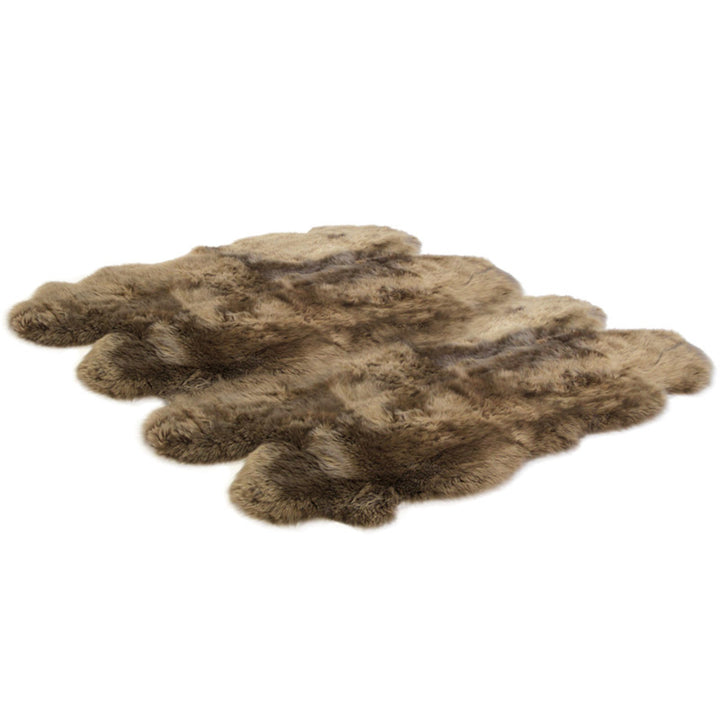 Bowron Longwool 100% Sheepskin Octo Rug, Paco