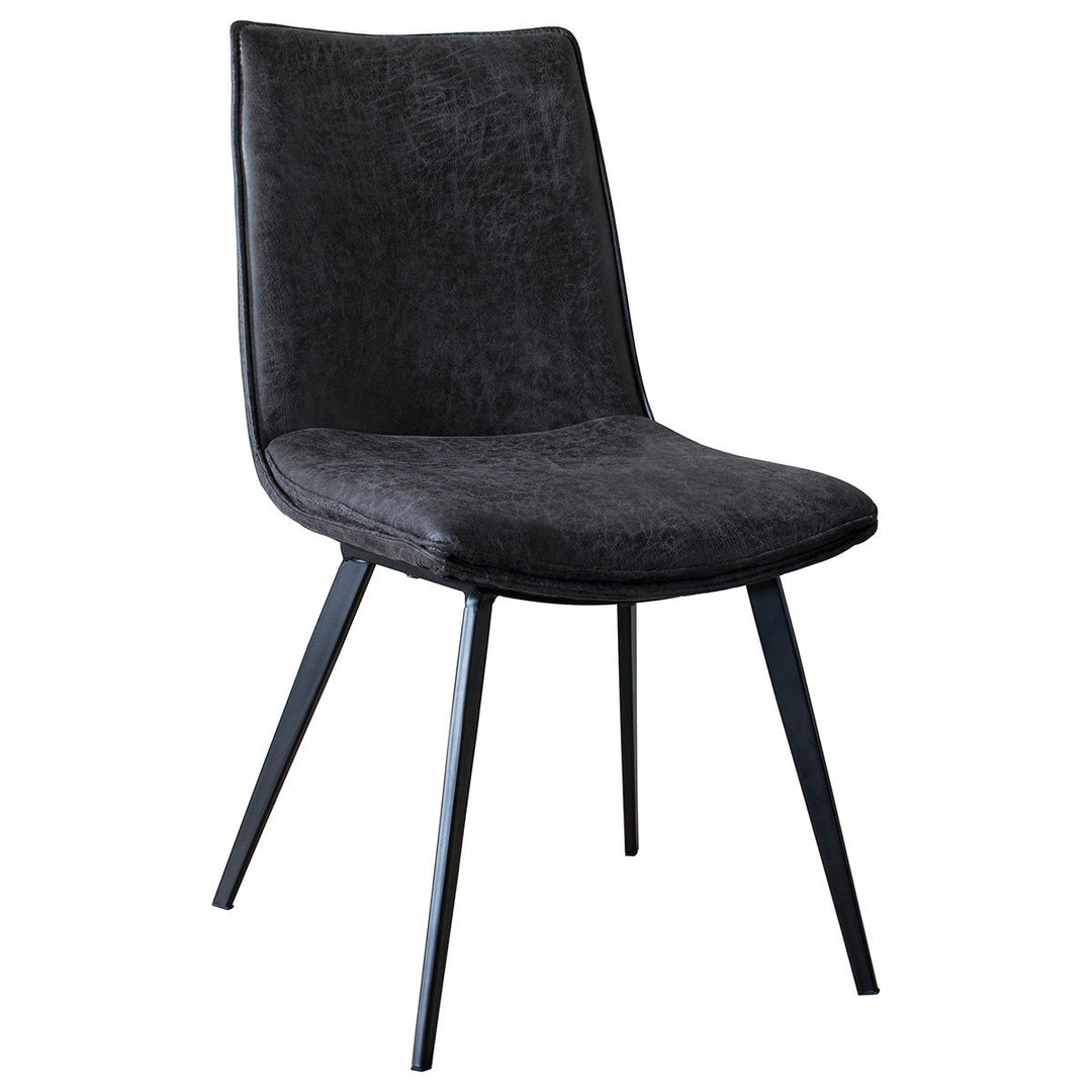 Gallery Hinks Grey Faux Leather Dining Chair, 2 Pack