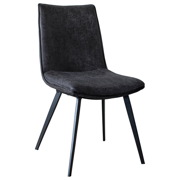 Gallery Hinks Grey Faux Leather Dining Chair, 2 Pack