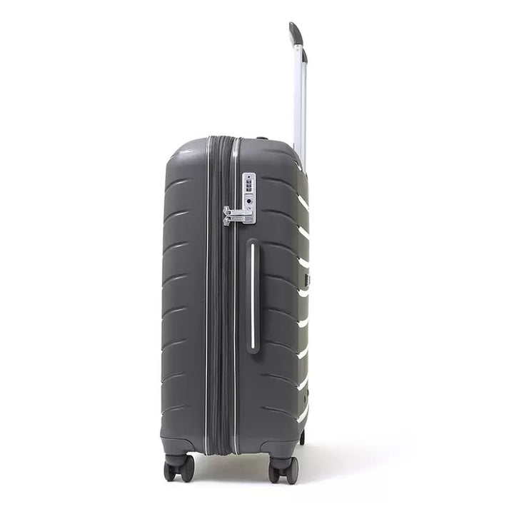 Rock Prime 3 Piece Hardside Luggage Set in Charcoal