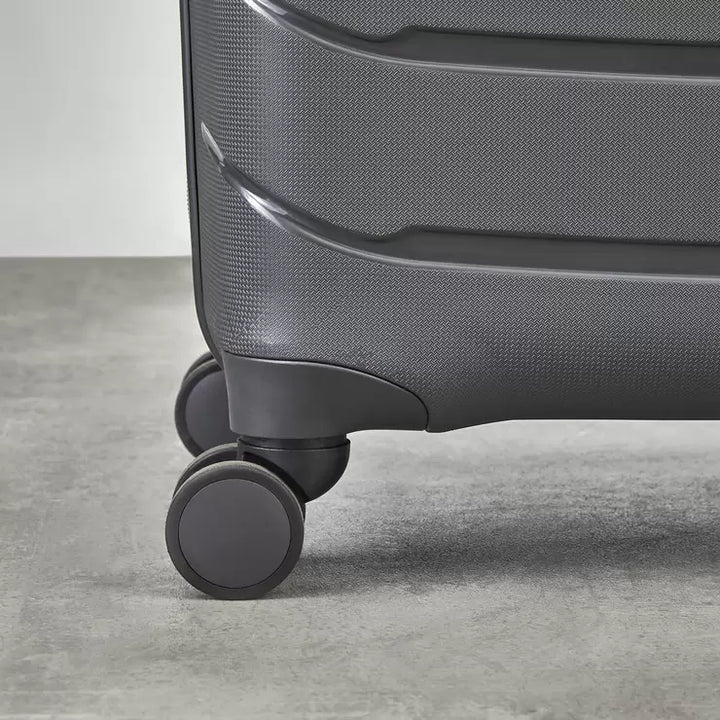 Rock Prime 3 Piece Hardside Luggage Set in Charcoal