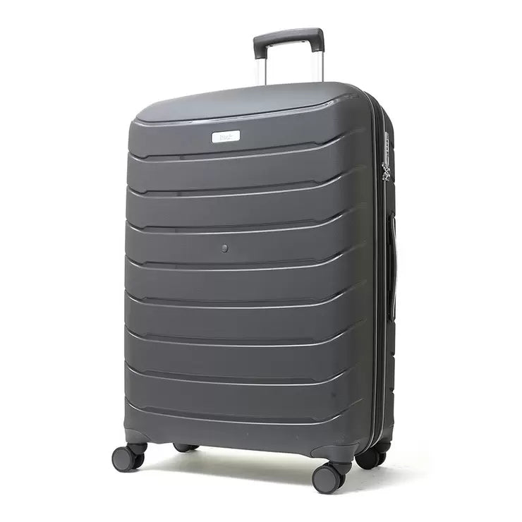 Rock Prime 3 Piece Hardside Luggage Set in Charcoal