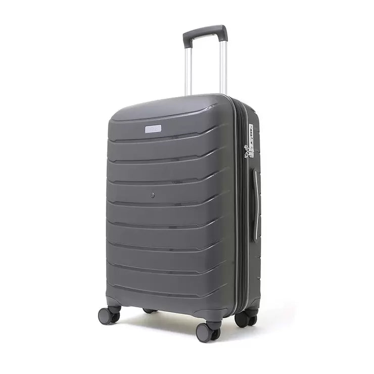 Rock Prime 3 Piece Hardside Luggage Set in Charcoal