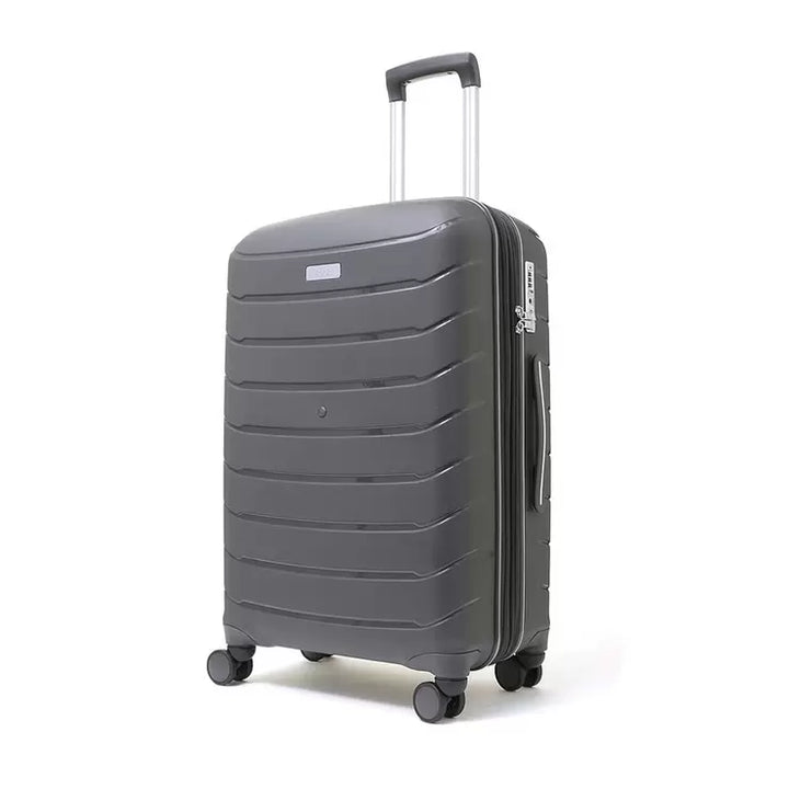 Rock Prime 3 Piece Hardside Luggage Set in Charcoal