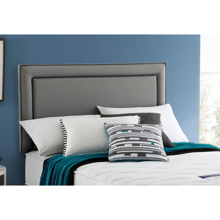 Malvern Headboard Slate Grey Colour Materials Wood Fabric Single New Bed Style
