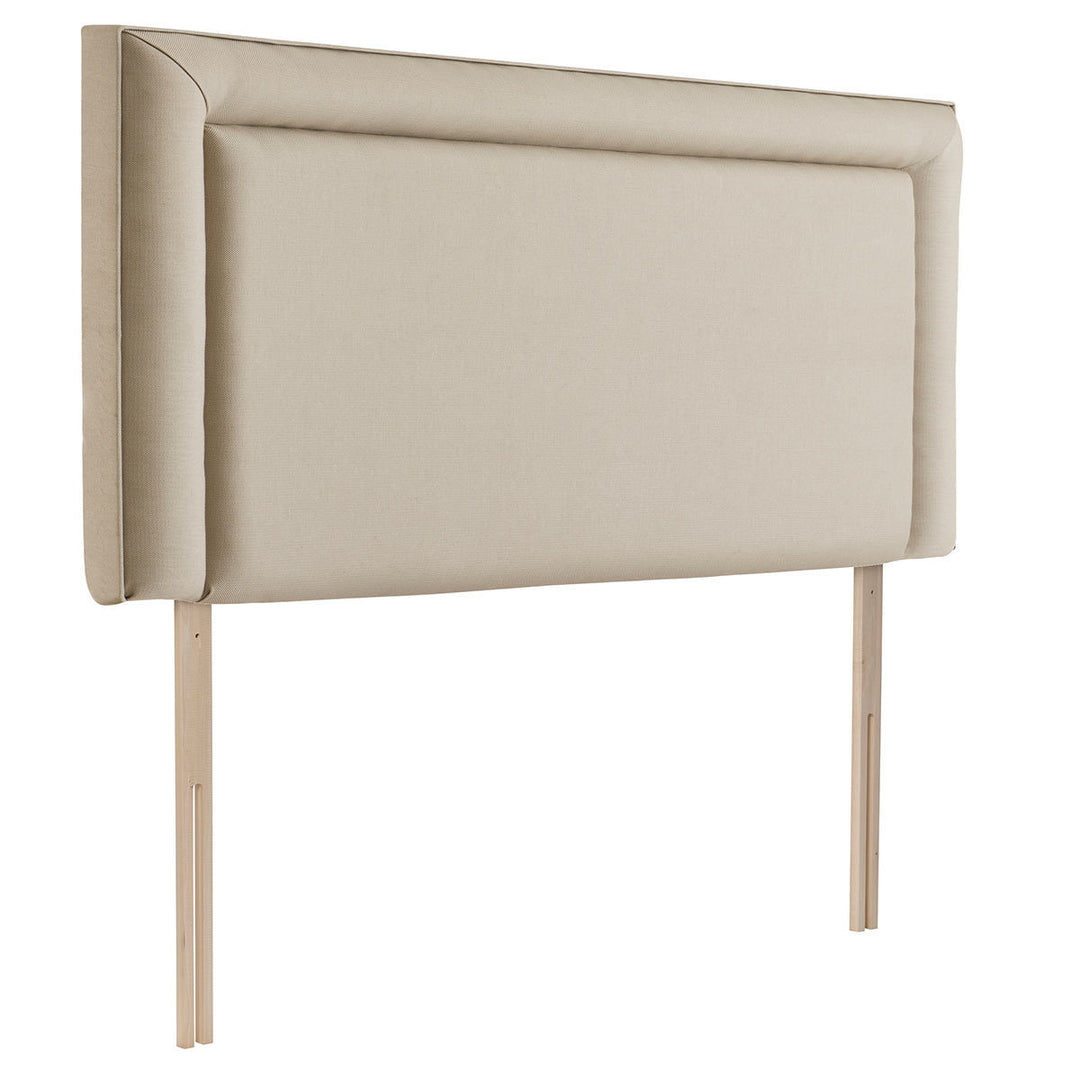 Malvern Headboard Sandstone Materials Wood Fabric Single New Bed Colour Natural