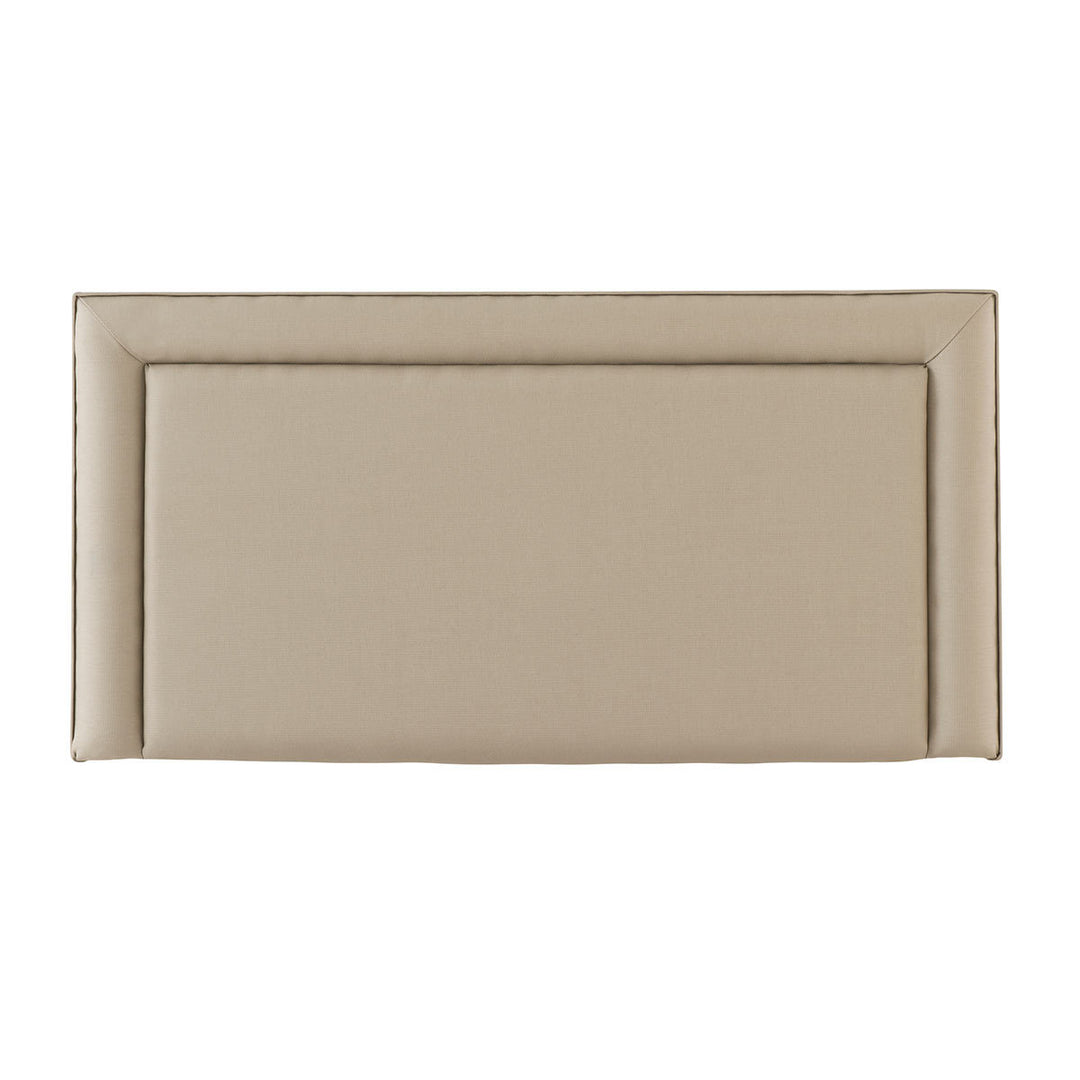 Malvern Headboard Sandstone Materials Wood Fabric Single New Bed Colour Natural