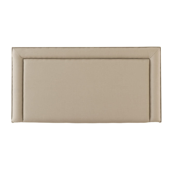 Malvern Headboard Sandstone Materials Wood Fabric Single New Bed Colour Natural