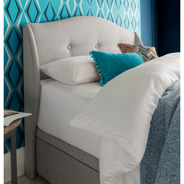 Camden Sandstone Materials Wood Fabric Foam Full Headboard Bedroom Decor Modern