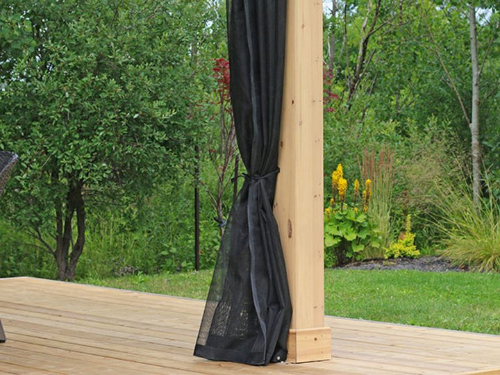 Yardistry Meridian Gazebo 12ft x 16ft (3.66m x 4.88m) with Mesh Kit