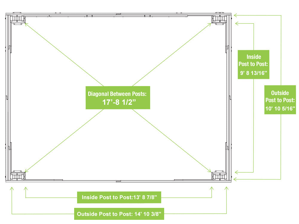 Yardistry Meridian Gazebo 12ft x 16ft (3.66m x 4.88m)