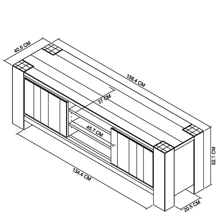 Bentley Designs Sierra Dark Oak Entertainment Unit for TV's up to 65"