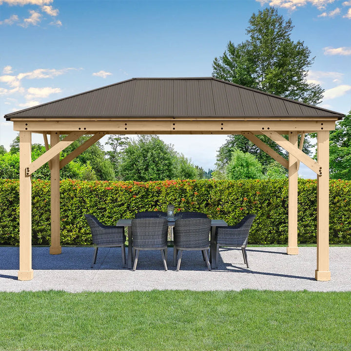 Yardistry Meridian Gazebo 12ft x 16ft (3.66m x 4.88m)