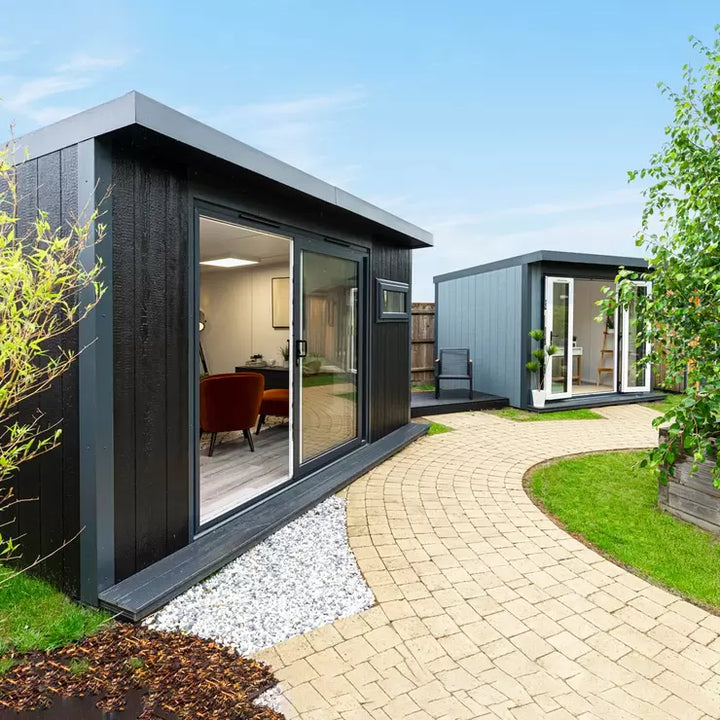 Installed Green Basebox Garden Room 2.4m x 4.8m