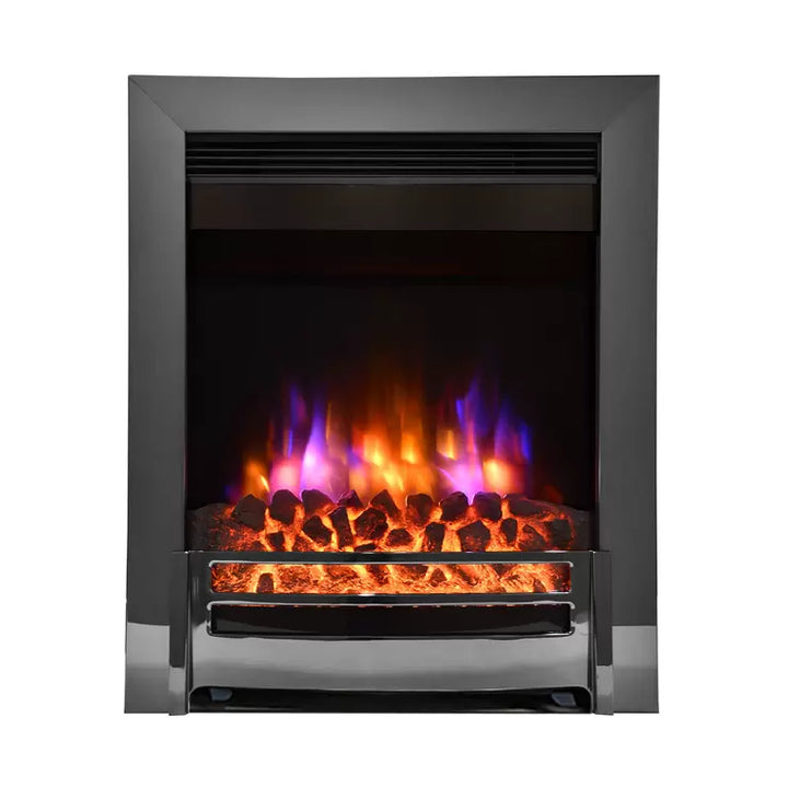 Flare Ember Inset Electric Fire in Chrome, 2kW