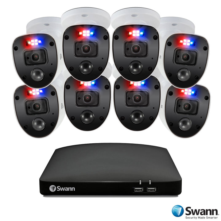 Swann 16 Channel 1TB DVR Recorder with 12 x 1080p Full HD Enforcer Cameras, SWDVR-164680T + SWPRO-1080SLPK2