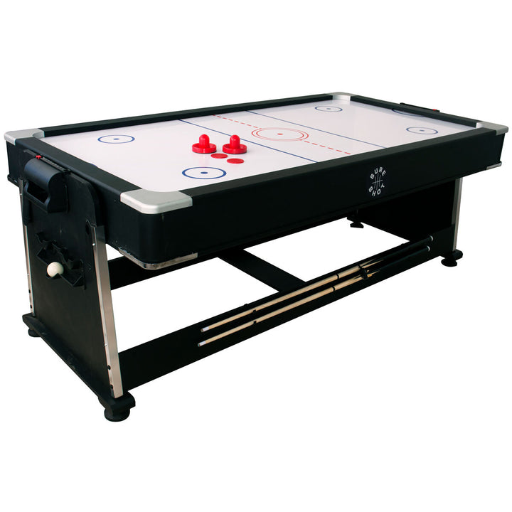 Sure Shot 4 in 1 Multifunctional Games Table - Pool, Air hockey and Table Tennis, as well as a dining table option