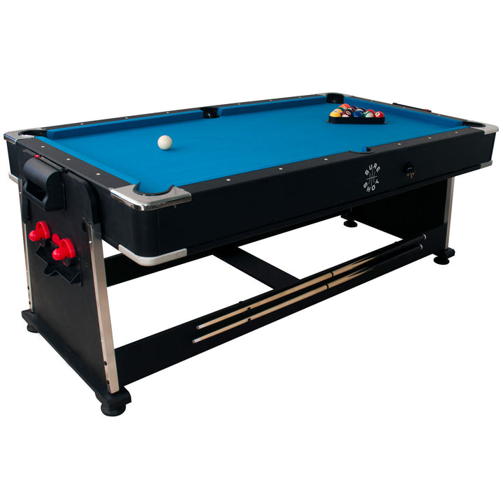Sure Shot 4 in 1 Multifunctional Games Table - Pool, Air hockey and Table Tennis, as well as a dining table option