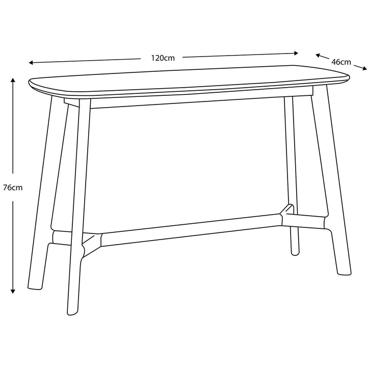 Gallery Mataro White Marble Top Console Table