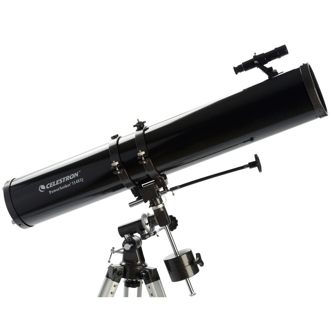 Celestron Powerseeker 114EQ Telescope with Motor Drive, Phone Adapter and Moon F