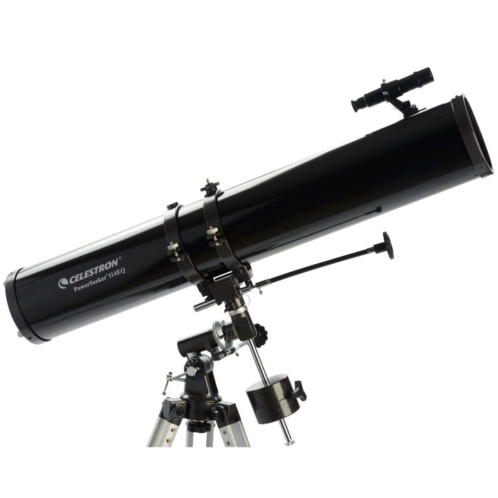 Celestron Powerseeker 114EQ Telescope with Motor Drive, Phone Adapter and Moon F