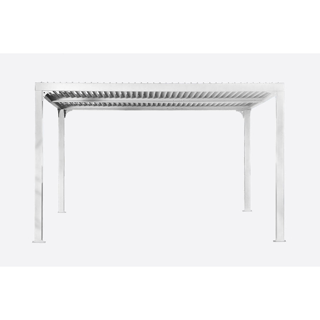 Paragon Novara 10ft x 12ft (3 x 3.6m) Louvered Pergola in White