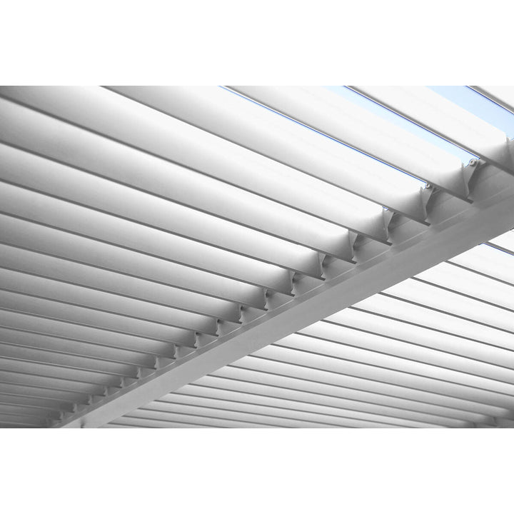 Paragon Novara 10ft x 12ft (3 x 3.6m) Louvered Pergola in White