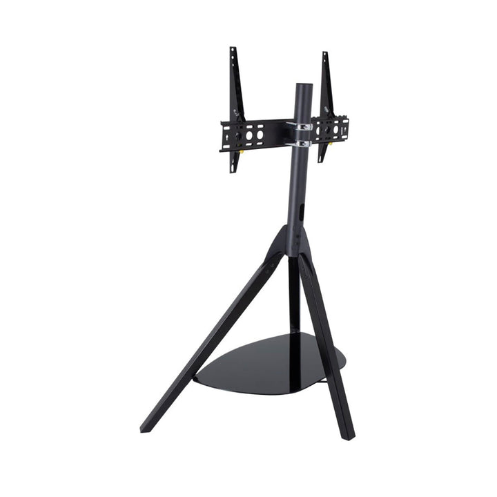 AVF Hoxton Tv Stand Tv's 65" Black 200 500 Glass Shelf Cable Management Media Steel