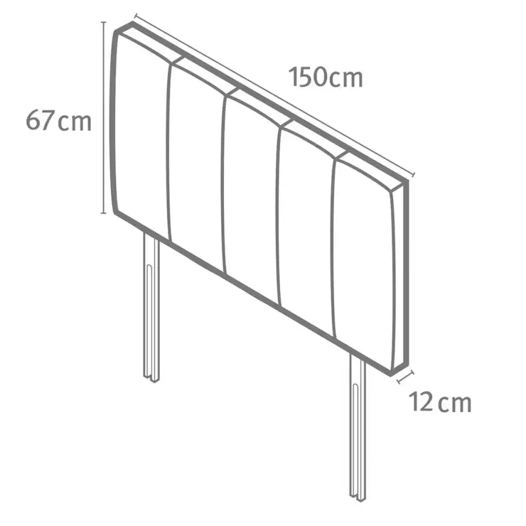 Silentnight Brescia Sandstone Headboard, King Size